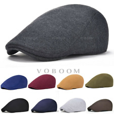 Boné masculino quente pico hera chapéu plano Newsboy Gatsby golfe condução inverno comprar usado  Enviando para Brazil