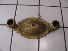 Candelabro antigo CROWN Chandelier Co. luminária art déco não testada 2 luzes, usado comprar usado  Enviando para Brazil