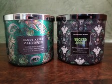 Bath & Body Works Wicked Apple and Candy Apple Cauldron Halloween Świece Nowe na sprzedaż  Wysyłka do Poland