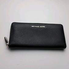 Carteira acordeão Michael Kors MK couro granulado com zíper ao redor comprar usado  Enviando para Brazil