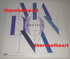 MADONNA Erotica Album 1992 US Promo Display Flat 2 SIDED 12" x 12" Poster - RARE comprar usado  Enviando para Brazil