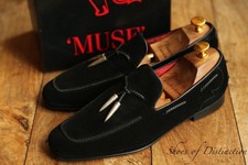 Mocassim masculino Jeffery West Martini couro camurça preto borlas Reino Unido 7 EUA 8 comprar usado  Enviando para Brazil