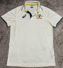 Camisa de críquete teste Austrália 2023/24 creme indígena ASICS masculina tamanho M muito bom estado usado comprar usado  Enviando para Brazil