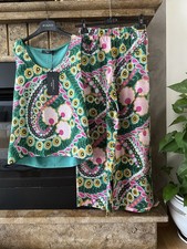 MAX MARA WEEKEND Completo Pantaloni E Canotta Blesa Di Seta Taglia S-M na sprzedaż  Wysyłka do Poland