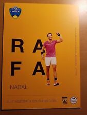 Cartão de jogador RAFA NADAL - 2017 Western & Southern ATP tênis 5 x 7 comprar usado  Enviando para Brazil