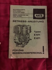 Hatz diesel motor gebraucht kaufen  Sindelfingen