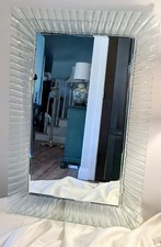 silver wavy frame mirror for sale  Ijamsville