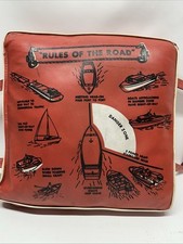 Almofada de assento de barco vintage Sears regras da vida na estrada preservador decoração cabine vermelha comprar usado  Enviando para Brazil