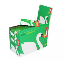 Usado, Caixa completa 100 folhetos de papel de enrolar cigarro corte canto verde cisne £12,99 comprar usado  Enviando para Brazil