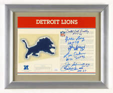 Cartão adesivo uniforme emoldurado personalizado Lions Hofers assinado por (6) com Bill Dudley, Ya comprar usado  Enviando para Brazil