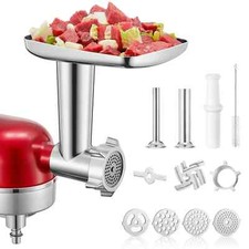 Acessório de moedor de carne de aço inoxidável para KitchenAid Stand Mixer, moedor de carne... comprar usado  Enviando para Brazil