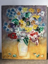 Tableau peinture bouquet d'occasion  Argenteuil