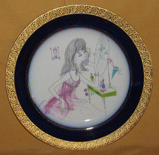 Assiette décoration porcelain d'occasion  Montmoreau-Saint-Cybard