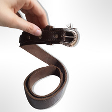 Brown leather western for sale  LONDON