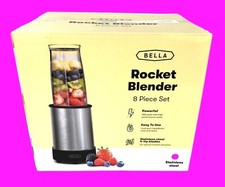 Liquidificador BELLA Rocket aço inoxidável conjunto com 8 peças - caixa aberta comprar usado  Enviando para Brazil