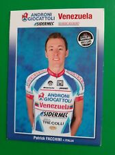 CYCLISME carte cycliste PATRICK FACCHINI équipe ANDRONI GIOCATTOLI Venezuela  comprar usado  Enviando para Brazil