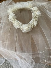 Ivory bridal veil for sale  Tawas City