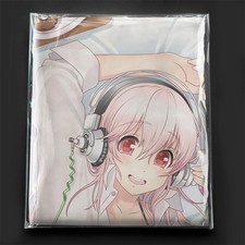 Camisa Super Sonico Boyfriend tamanho real corpo travesseiro capa tricot bidirecional, usado comprar usado  Enviando para Brazil