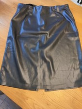Rock schwarz kunstleder gebraucht kaufen  Bayreuth