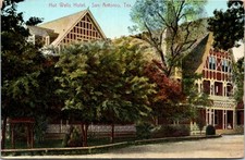 Cartão postal Texas San Antonio Hot Wells Hotel em Hot Wells Park 1911 S48, usado comprar usado  Enviando para Brazil