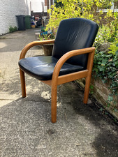 Vintage black leather for sale  WARMINSTER