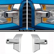 Para 2015-2020 Ford F150 cromado para-choque dianteiro grade tampa acabamento quadro 2P comprar usado  Enviando para Brazil