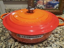 Forno redondo de ferro fundido esmaltado Le Creuset #32 ~ 7,5 Qt ~ FLAME comprar usado  Enviando para Brazil