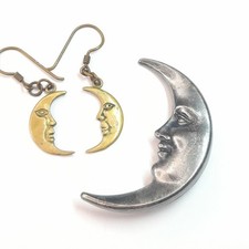 Vintage crescent moon for sale  GLASGOW