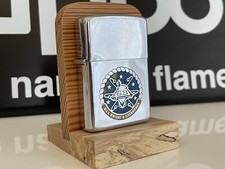 Zippo 1983 USS Dwight D. Eisenhower CVN-69, High Polish Chrome, used, clean na sprzedaż  PL