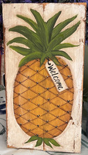 Hand painted pineapple for sale  Hampshire