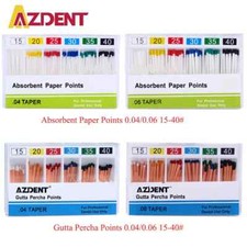 Pontos de papel absorvente dental endo pontos Gutta Percha para uso no canal eododôntico, usado comprar usado  Enviando para Brazil