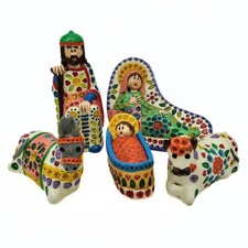 Vintage handcrafted nativity for sale  WARRINGTON