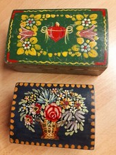 Alte schatullen bauernmalerei gebraucht kaufen  Großbeeren