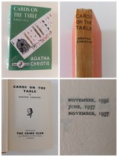 Agatha Christie Cards on The Table 1937 Poirot Collins Crime Club comprar usado  Enviando para Brazil