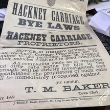 Ephemera poster hackney for sale  EASTBOURNE