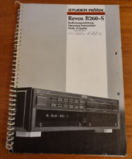 Revox 260 bedienungsanleitung gebraucht kaufen  Berlin