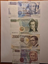 Lotto banconotte lire usato  San Sperate