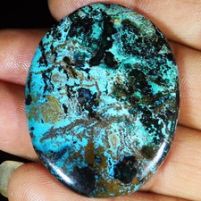 Naturale azzurrite cabochon usato  Spedire a Italy