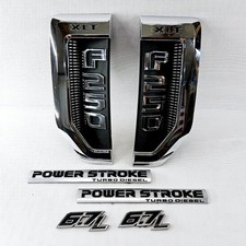2017-2022 FORD F250 XLT POWER STROKE 6.7L EMBLEMA DE VENTILAÇÃO PARA-LAMA CONJUNTO LH e RH FABRICANTE DE EQUIPAMENTO ORIGINAL comprar usado  Enviando para Brazil