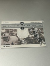 Camiseta GU 2002 Upper Deck Uniforms Tim Brown UDU-TB Oakland Raiders Football HOF, usado comprar usado  Enviando para Brazil