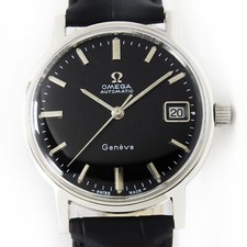 Usado, Vintage Omega Geneve Data Automática Mostrador Preto 35mm Masculino Aço 166070 C.1969 comprar usado  Enviando para Brazil