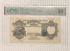 Chile 10 pesos 1925 P-73 VF PMG 30 comprar usado Chile 10 pesos 1925 P-73 VF PMG 30 comprar usado  Enviando para Brazil