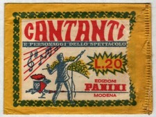 Bustina cantanti panini usato  Fino Mornasco