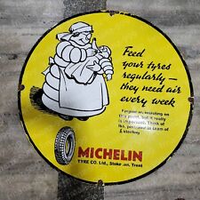 Placa de esmalte porcelana pneu Michelin 30 polegadas redonda comprar usado  Enviando para Brazil