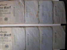 Reichsbanknoten je 500 gebraucht kaufen  Stockelsdorf