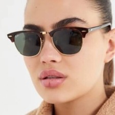 Ray Ban Club master RB3016 concha de tartaruga e ouro precisa de novas lentes comprar usado  Enviando para Brazil
