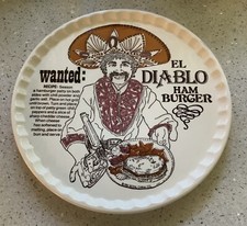 1983 Royal China Co. “EL DIABLO HAMBURGER” 11/12” Prato de Serviço, Estado Perfeito comprar usado  Enviando para Brazil