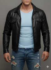 Blouson cuir homme d'occasion  Le Chesnay