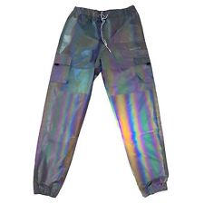 PRIMITIVE SKATEBOARDING Pista de Skate Reflexiva Iridescente Nylon Joggers GRANDE, usado comprar usado  Enviando para Brazil