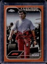 Usado, 2024 Topps Chrome F1 Ayrton Senna laranja refrator legenda #22/25 comprar usado  Enviando para Brazil